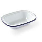 Tigela retangular esmaltada 175x130 mm