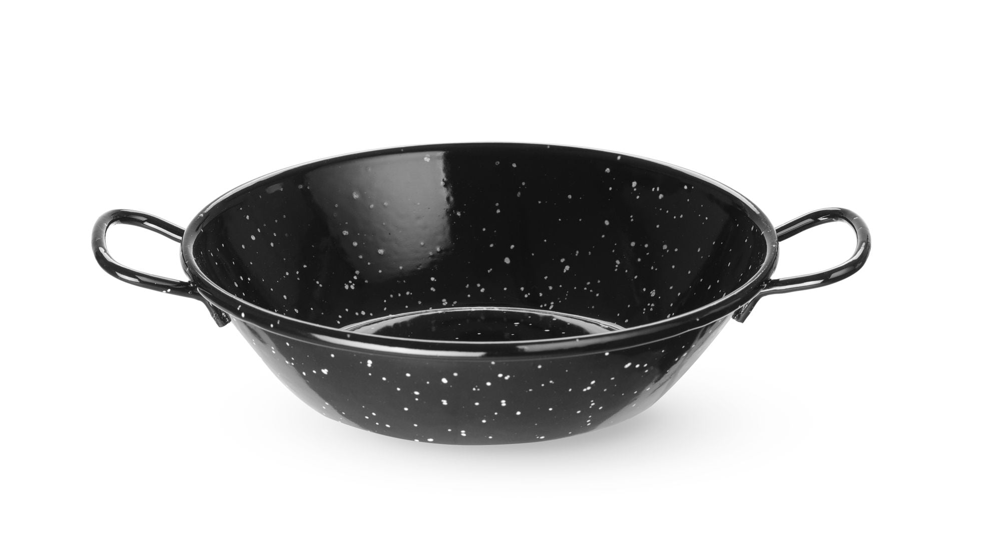 Taça de paelha esmaltada, dimensões 170x40 mm