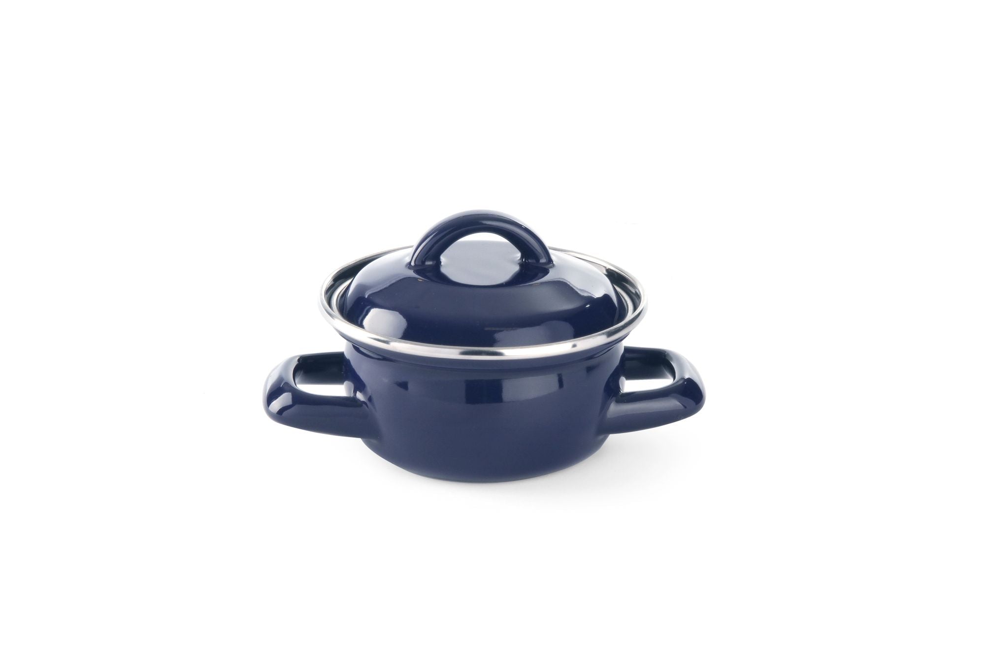 Tacho para sopa/molho esmaltado azul 0,6 l Ø120x95 mm