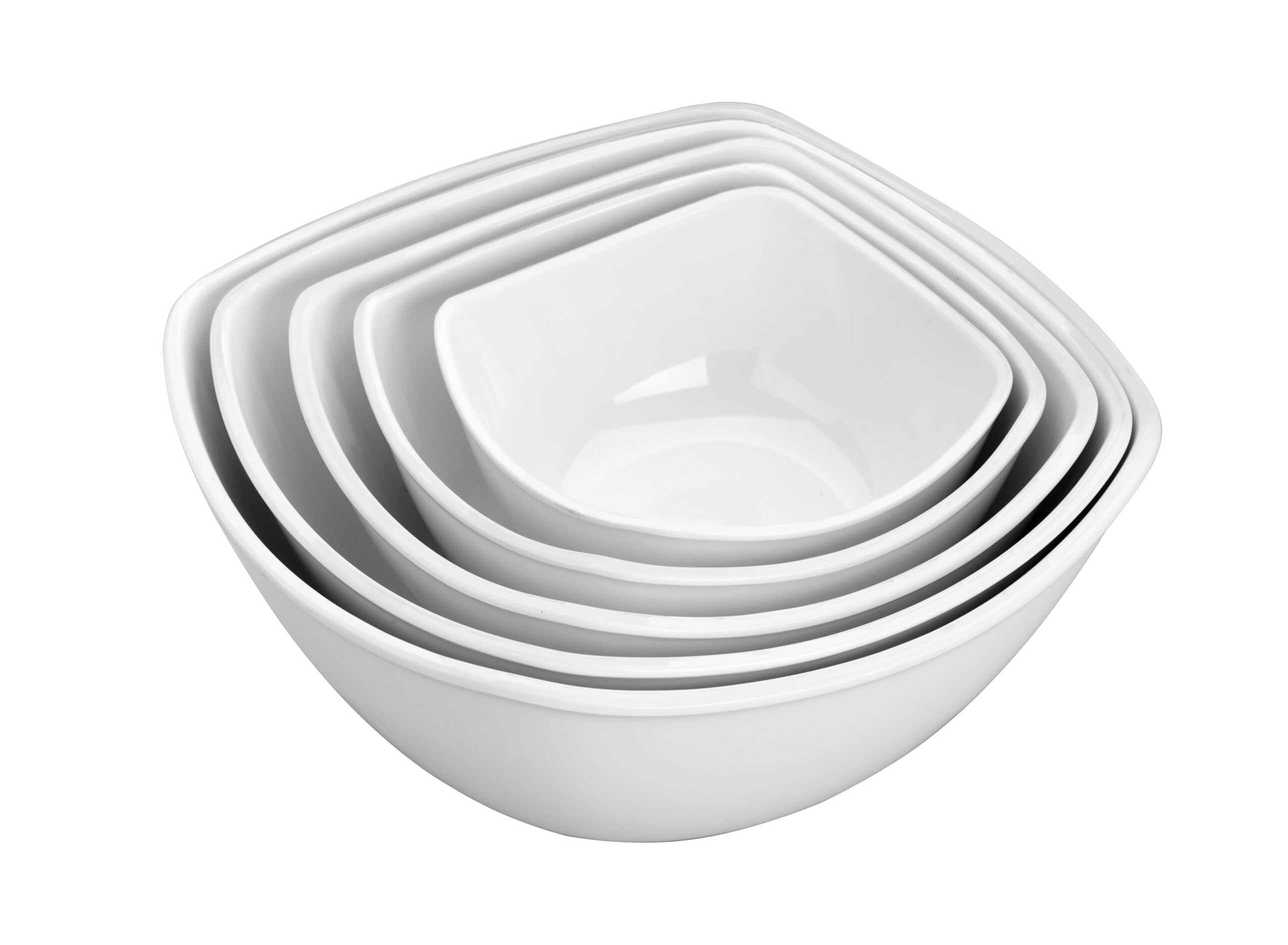 Taça quadrada em melamina 173 x 173 x 79 mm 1,0 l