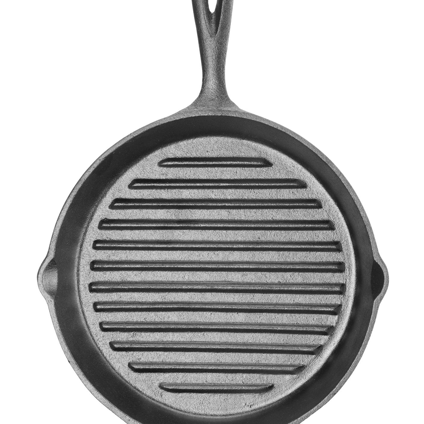 Grelhador redondo ferro fundido 398x265x48 mm