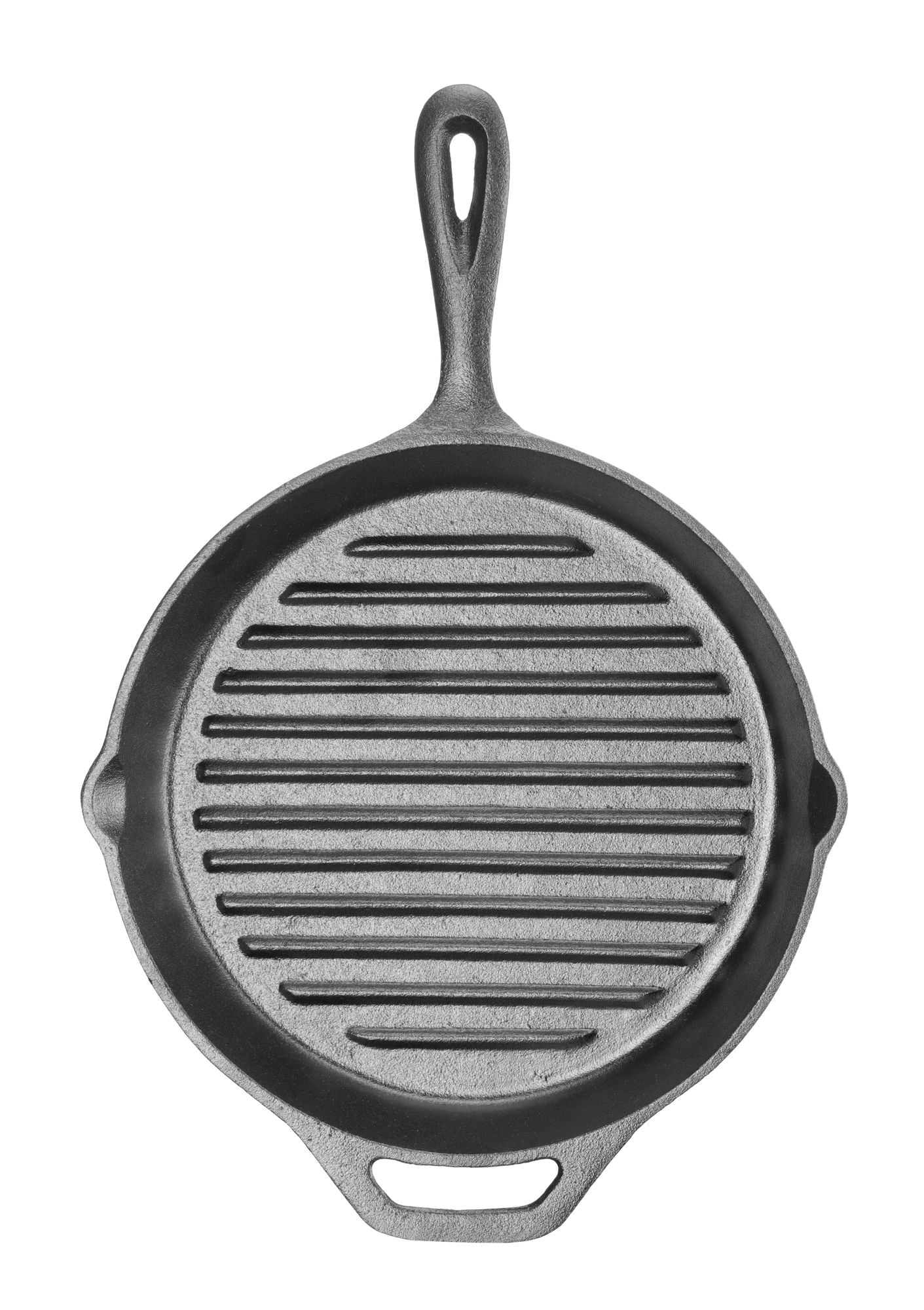 Grelhador redondo ferro fundido 398x265x48 mm