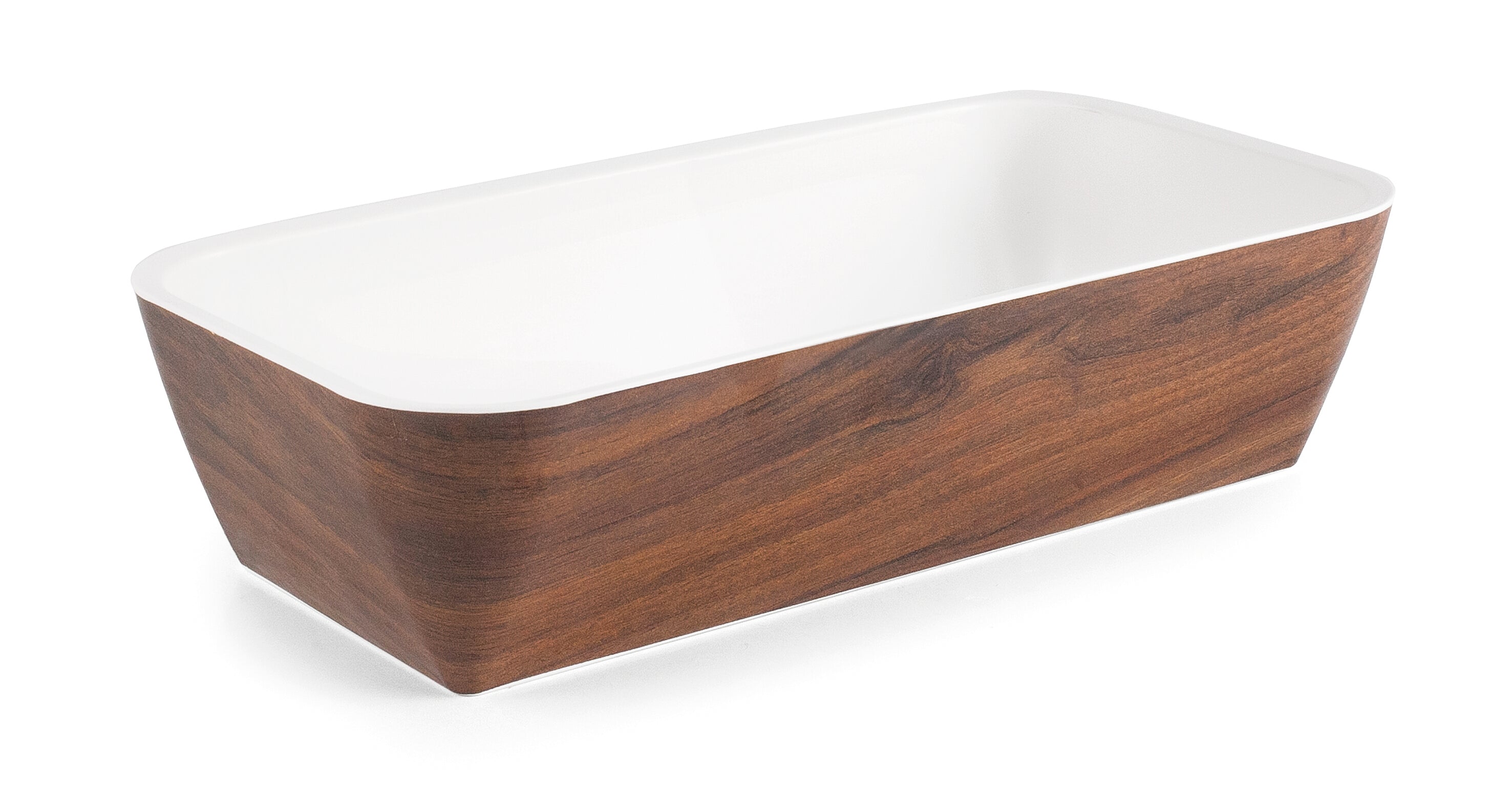 Taça retangular WOOD 32,5 x 17,5 cm