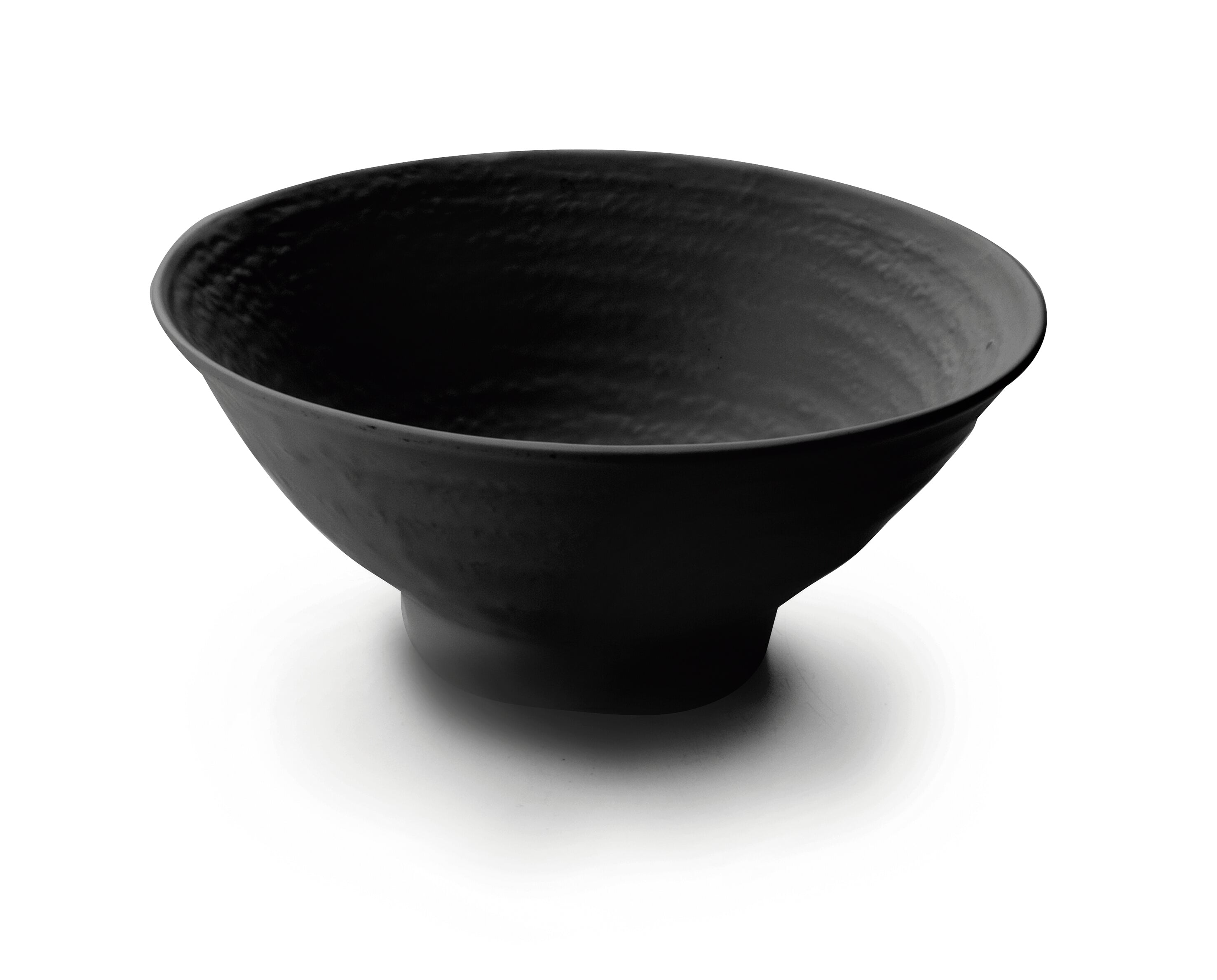 Taça redonda em melamina preta Ø 14 x 7,5 cm