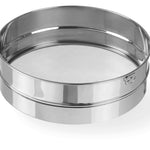Peneira de pasteleiro inox 410x80 mm para farinha