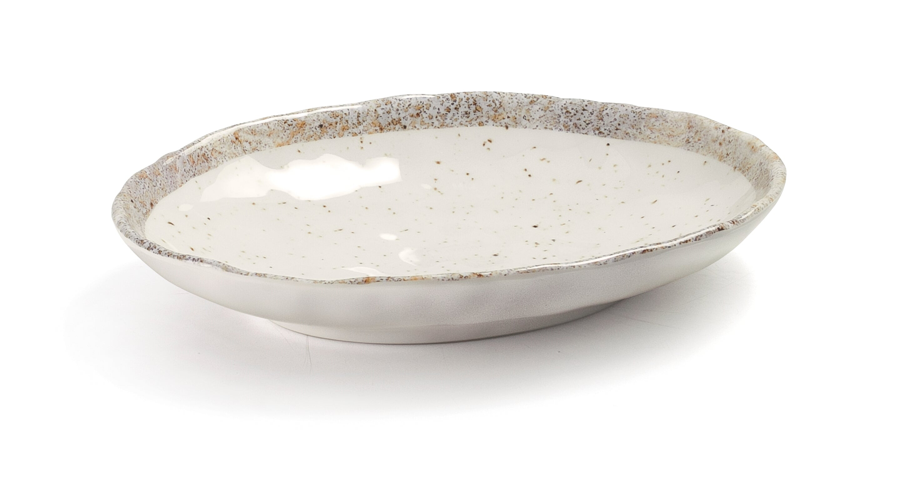 Travessa oval EARTH em melamina 28,2 x 21,4 x 4,8 cm
