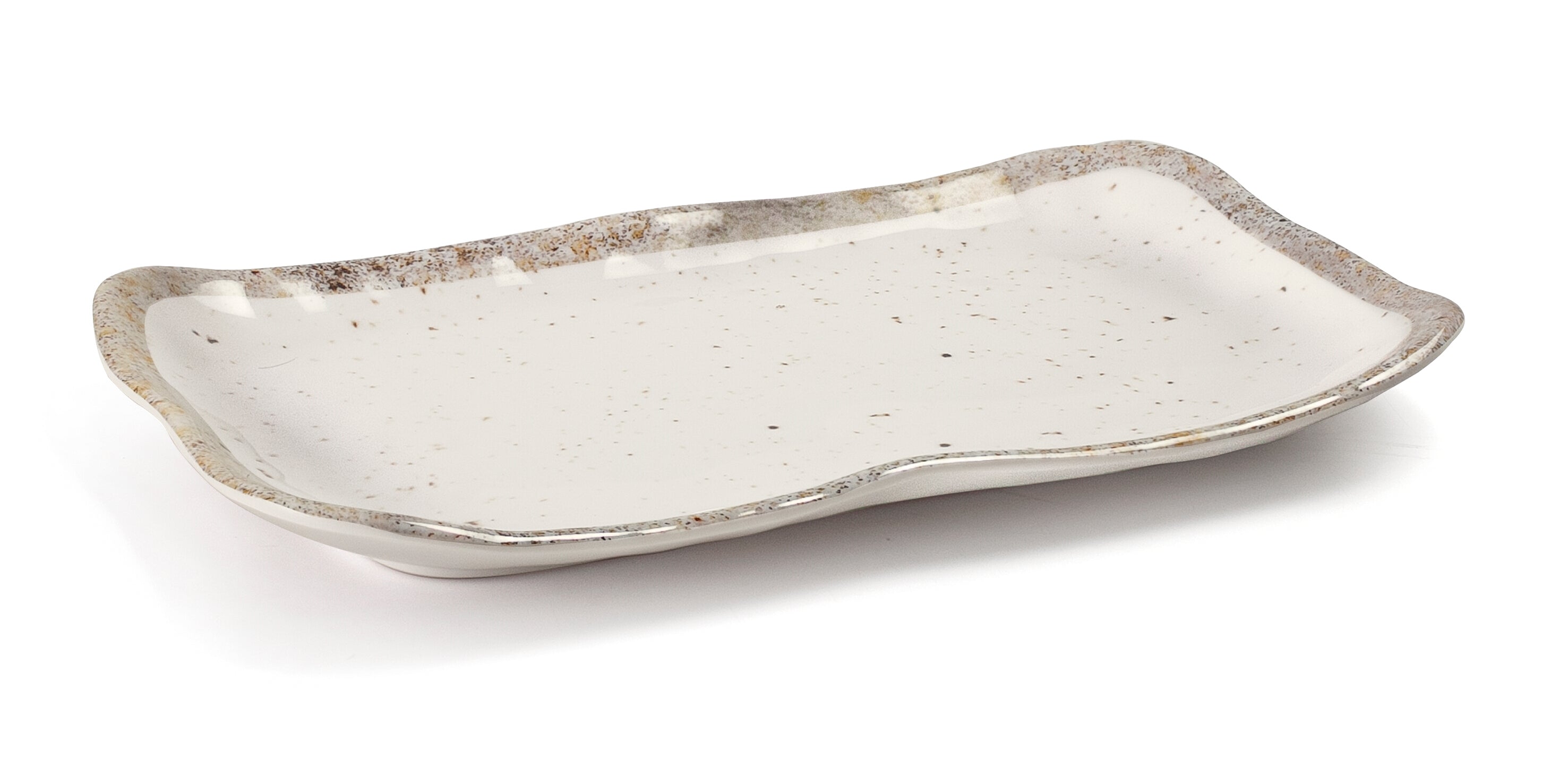 Bandeja retangular EARTH em melamina 35 x 23,8 x 4,1 cm