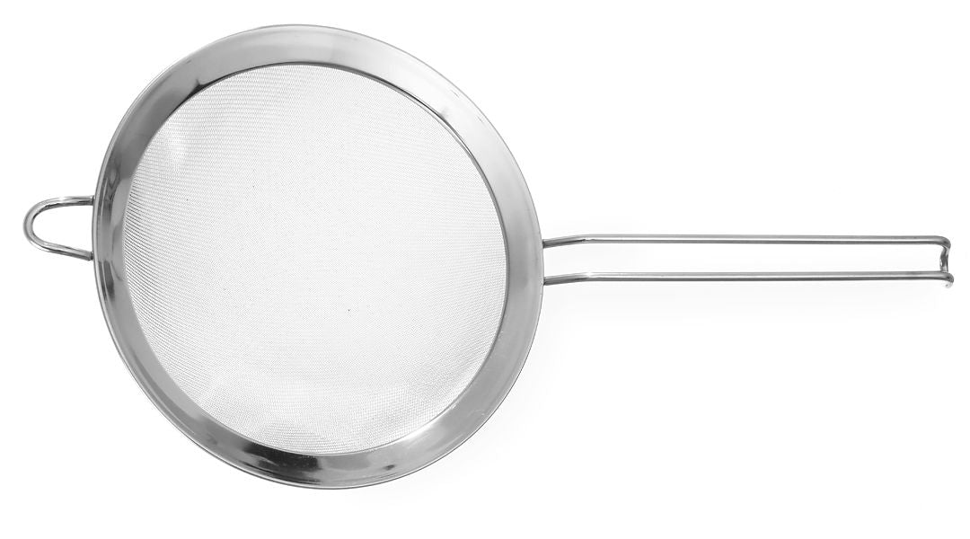 Peneira de malha fina inox 250x455 mm