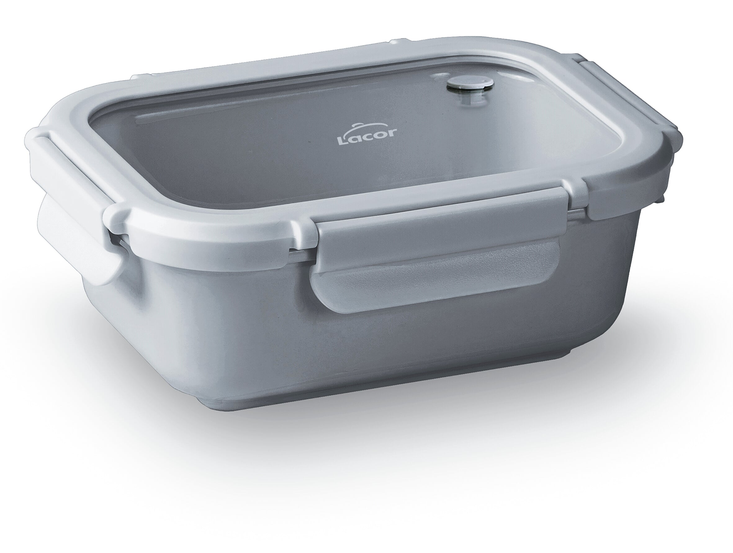 Recipiente retangular cerâmico cinzento 1150 ml