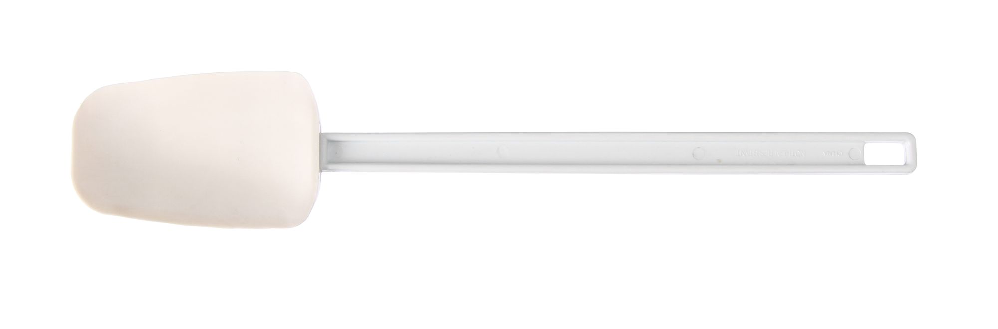 Raspador em forma de colher 75x408 mm cabo borracha ABS