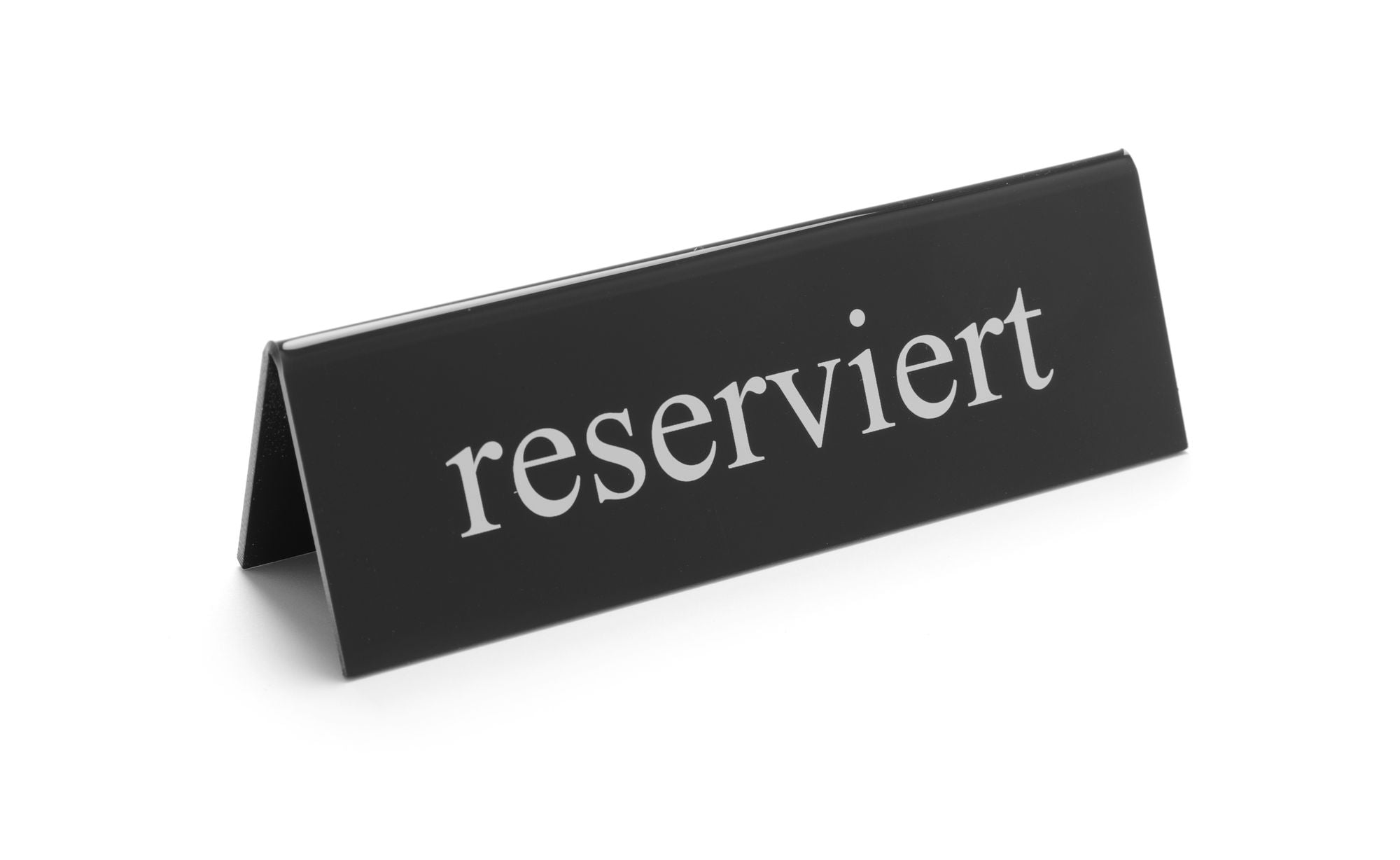 Sinal de mesa Reserviert 130x35x40 mm PMMA