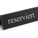 Sinal de mesa Reserviert 130x35x40 mm PMMA