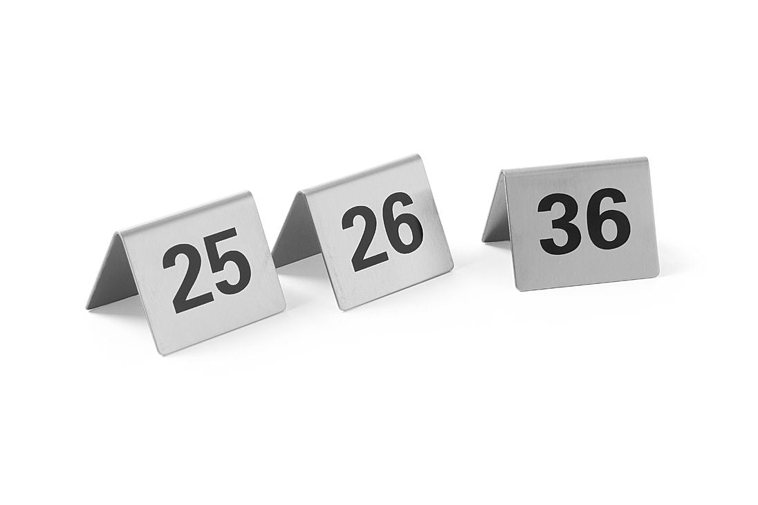 Números para suporte de mesa 25-36 inox 50x35x40 mm