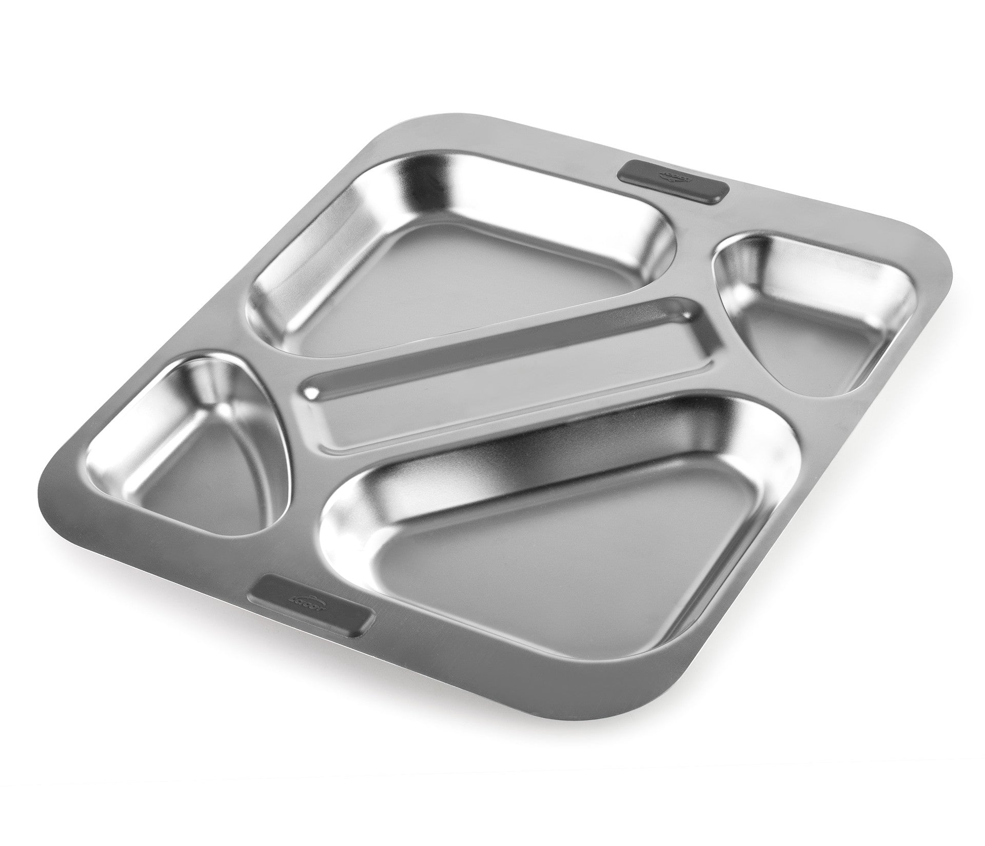Bandeja de self-service inox com 5 cavidades