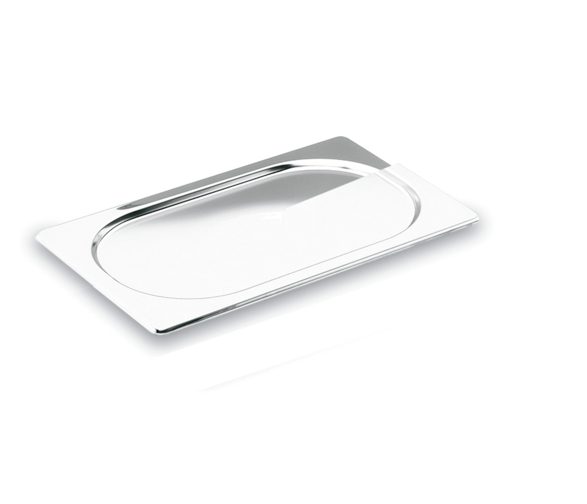 Tampa GN 1/2 plana inox sem pega