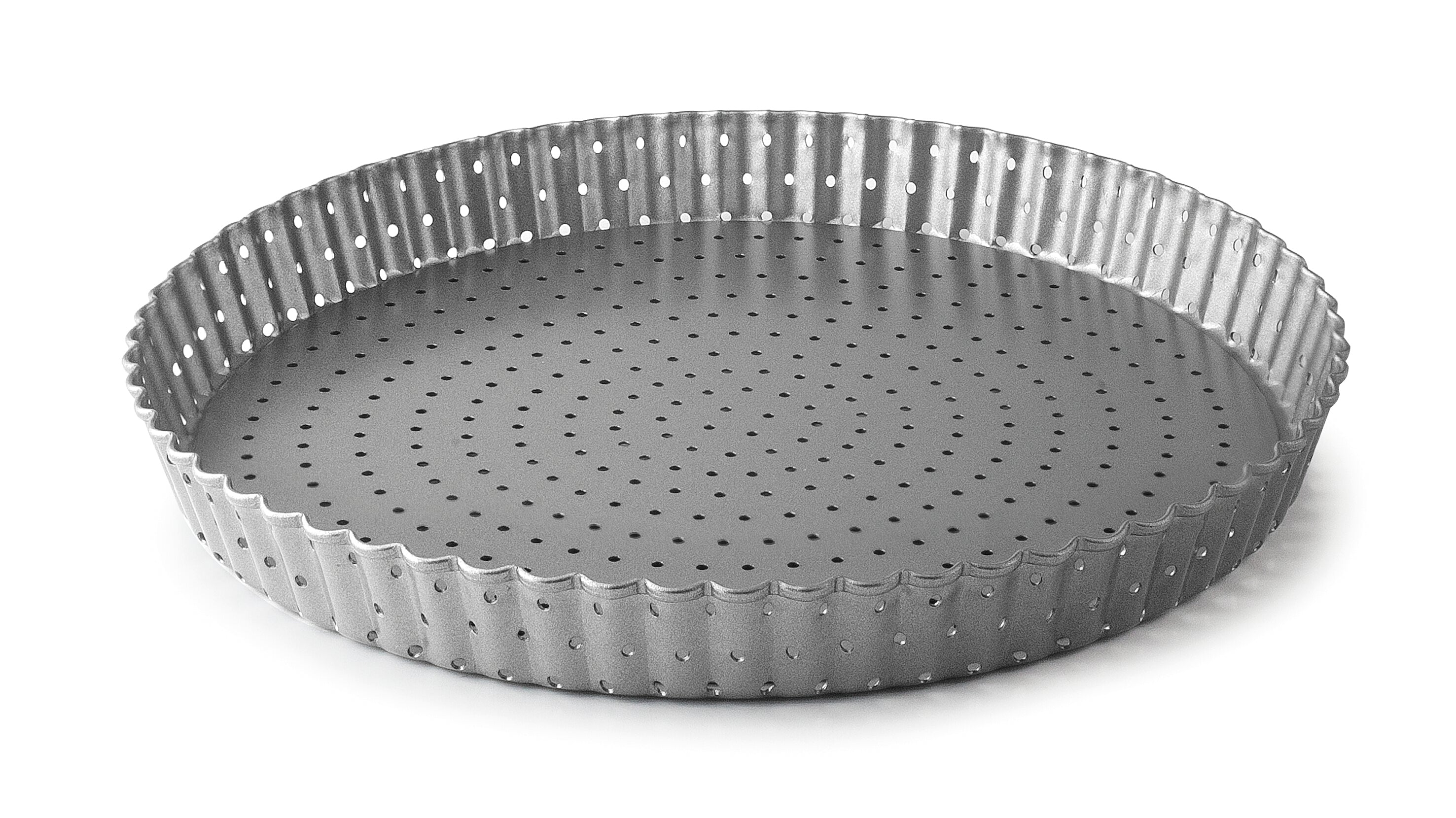 Forma redonda de fundo amovível perfurada DELIZE Ø 32 cm