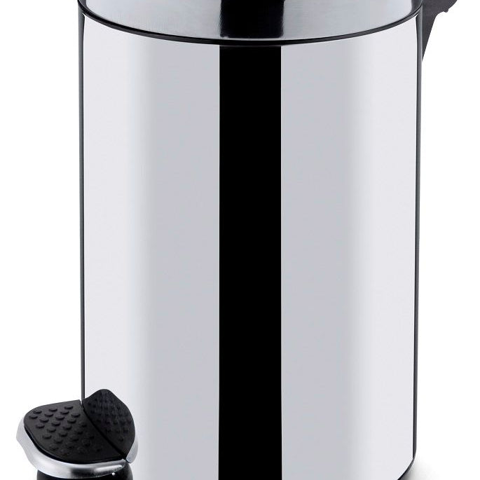 Caixote do lixo de pedal redondo 5 l com balde interior