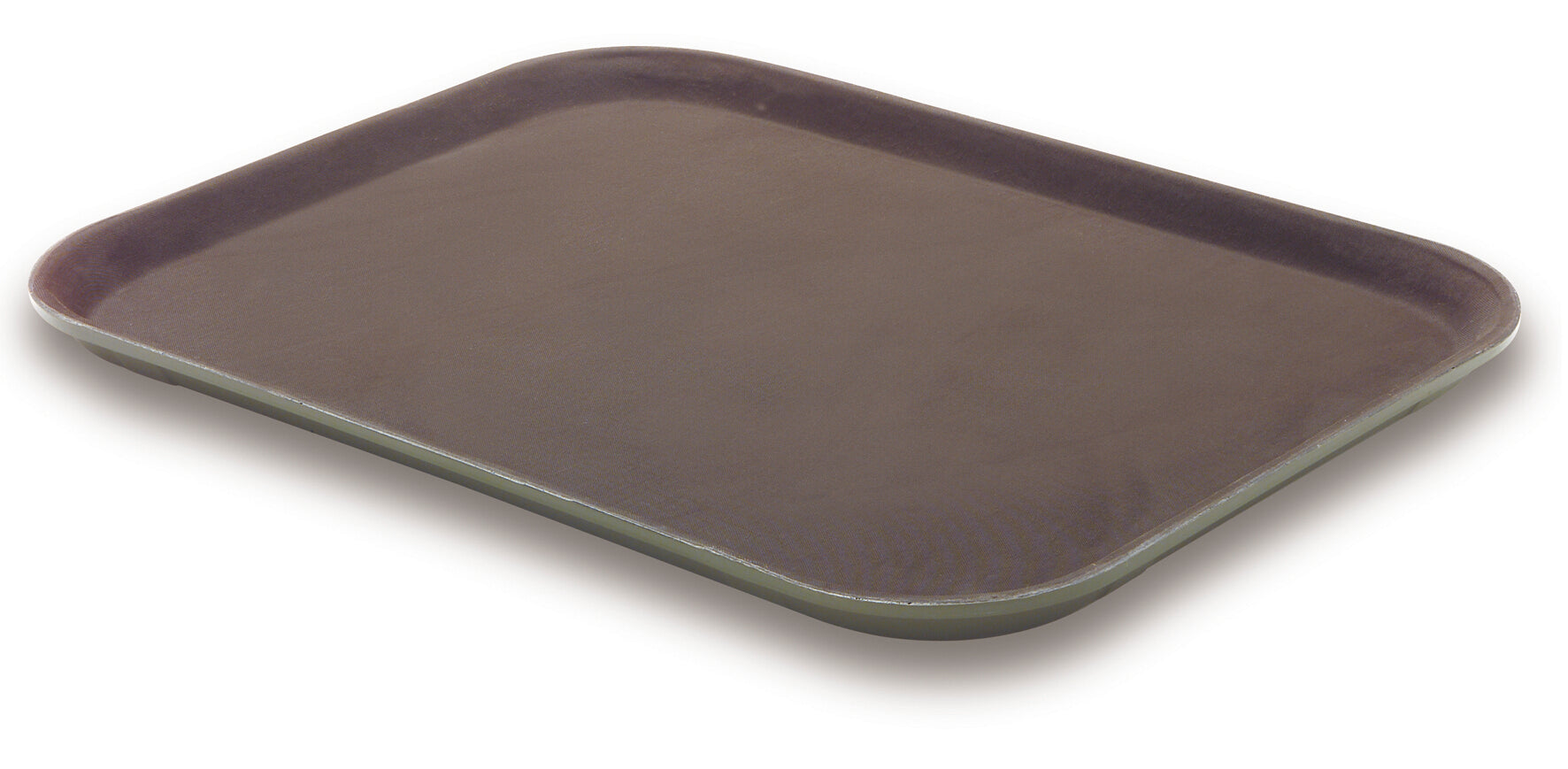 Bandeja retangular antiderrapante em fibra de vidro 45 x 65 cm