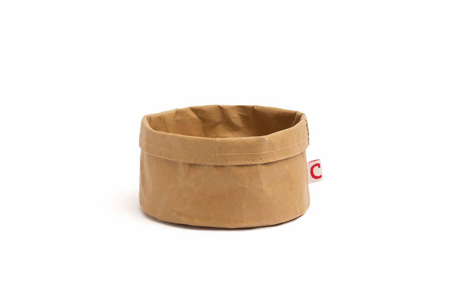 Cesto de pão redondo em kraft lavável Ø17cm