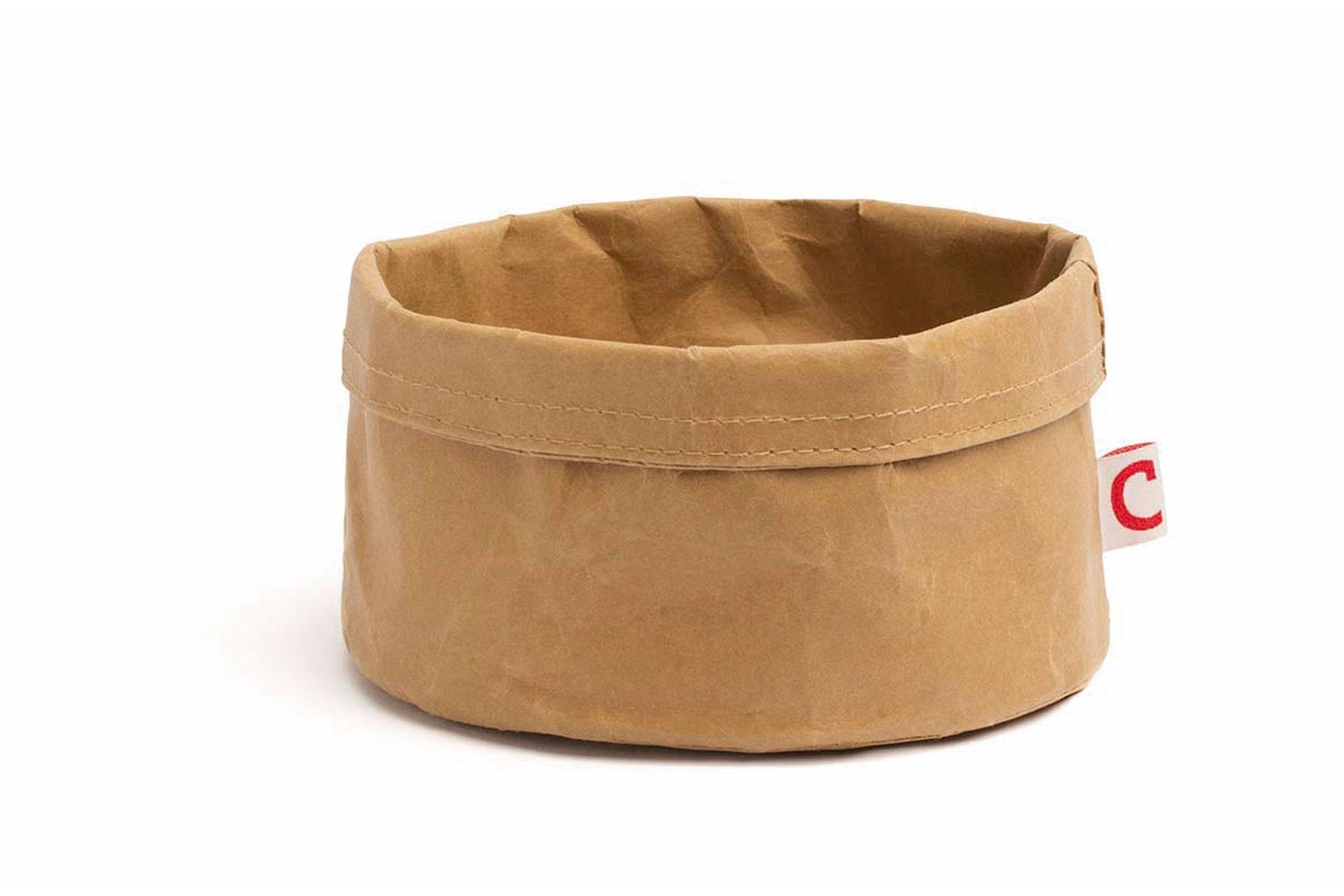 Cesto de pão redondo em kraft lavável Ø20cm