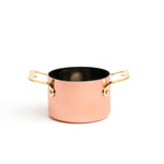 Mini panela Gourmet de parede dupla em cobre Ø9cm H6cm