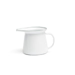 Leiteira Peltre branca Ø7 H6,5cm