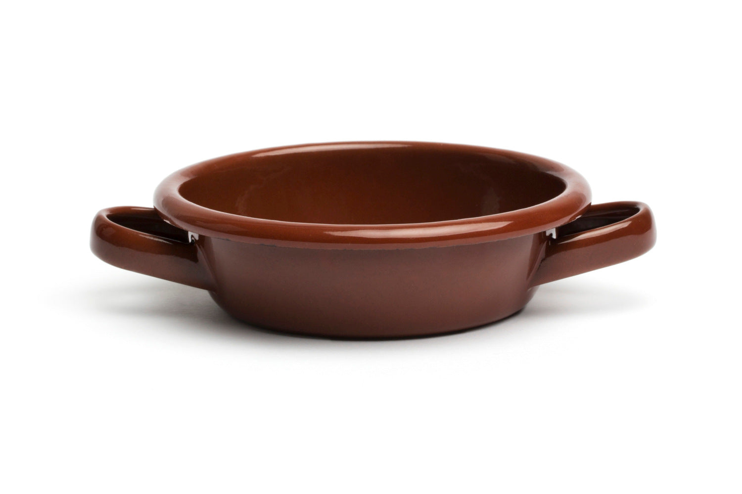 Mini caçarola Peltre castanha com 2 asas Ø10cm