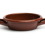 Mini caçarola Peltre castanha com 2 asas Ø10cm