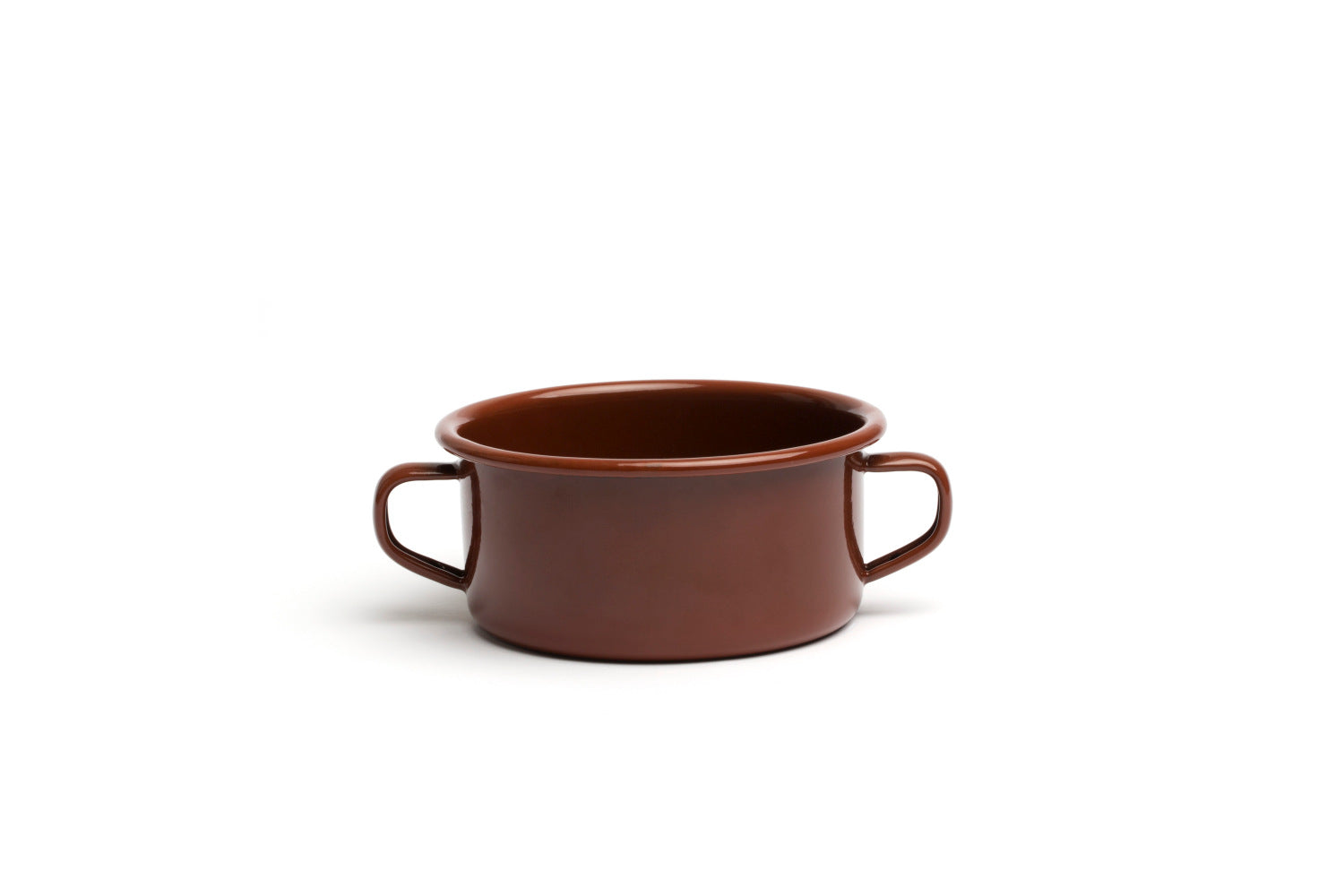 Caçarola Peltre castanha com 2 asas Ø10cm