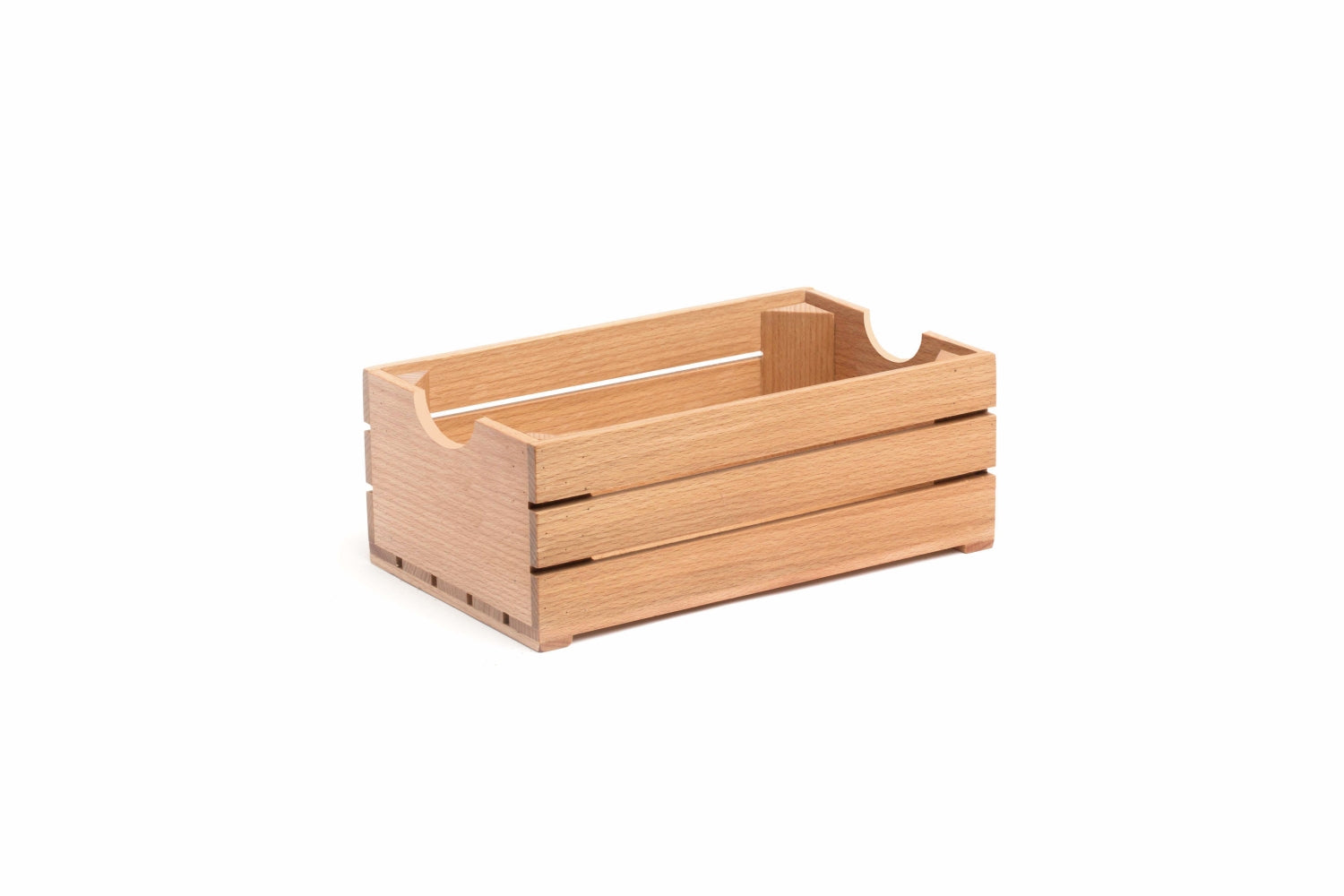 Caixa retangular de madeira para buffet GN 1/4 16,2x26,5x10cm