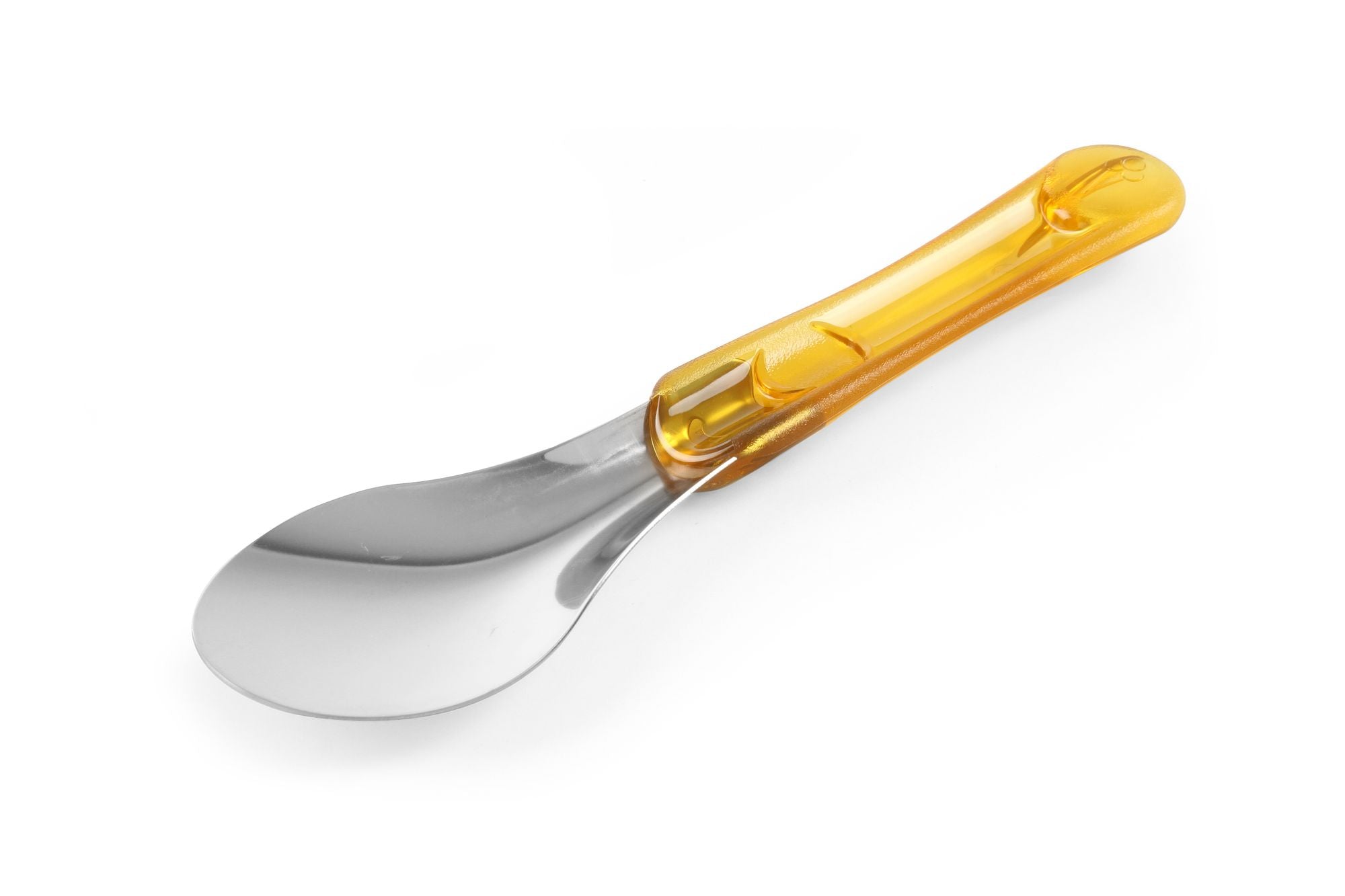 Espátula de gelado amarela 260 mm inox cabo tritan