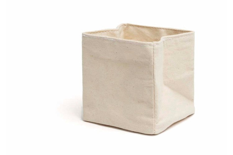 Cesto de pão quadrado bege