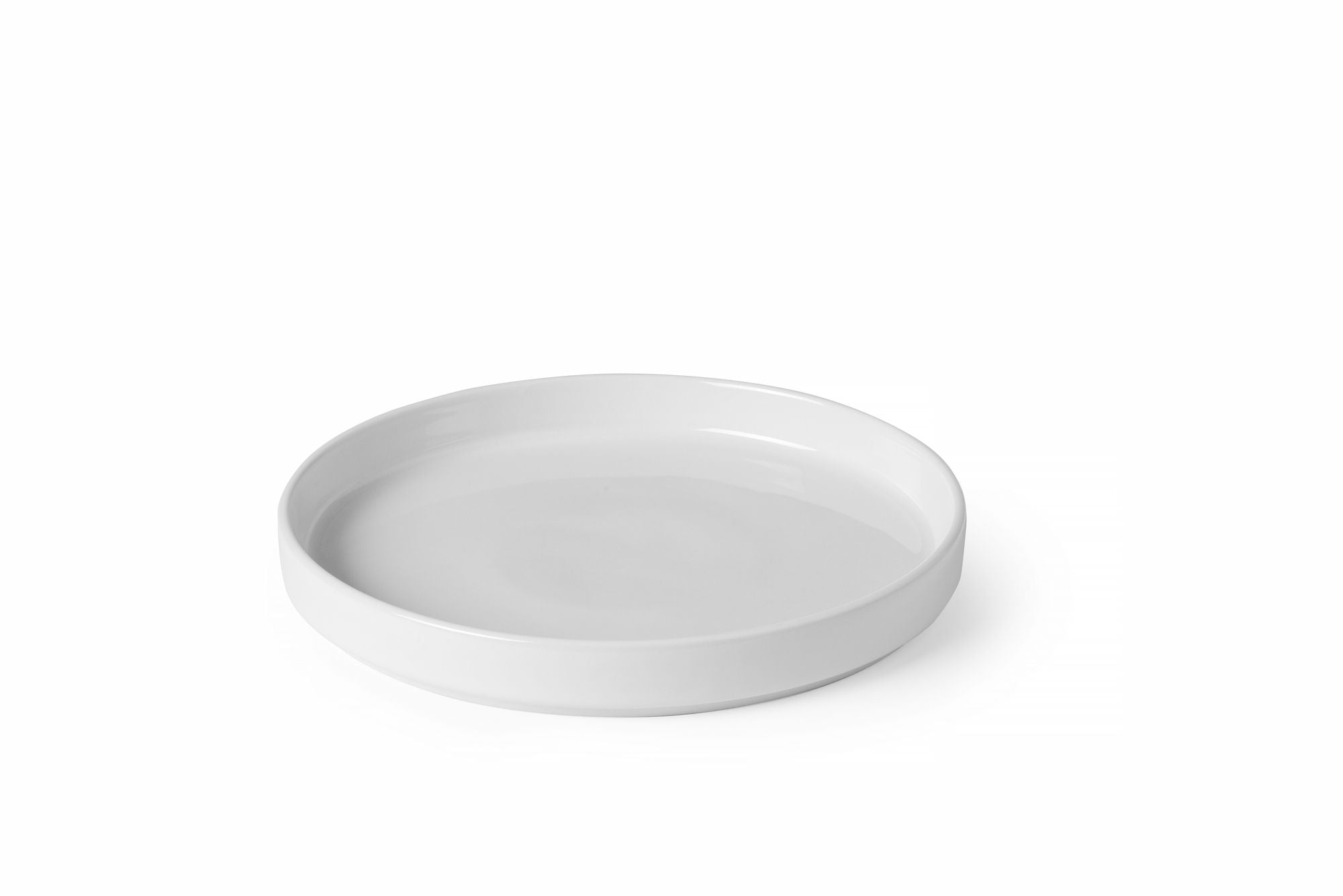 Prato com aro alto Oslo branco Ø200x28 mm