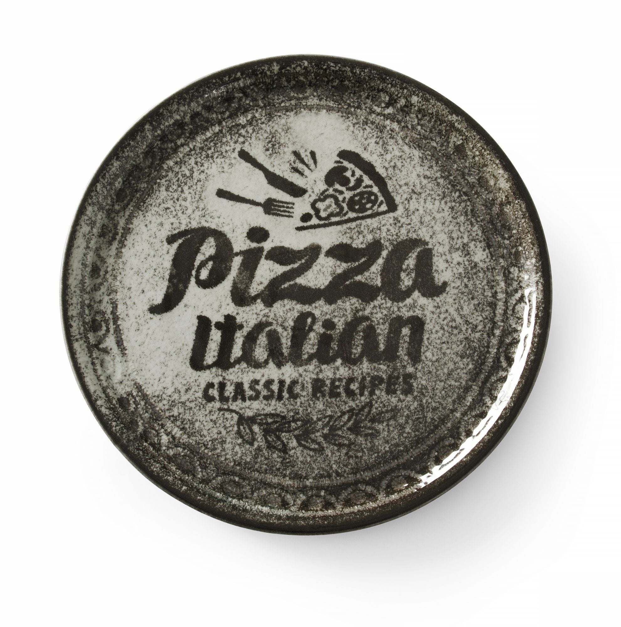 Prato de pizza preto Ø310 mm Recipe Collection