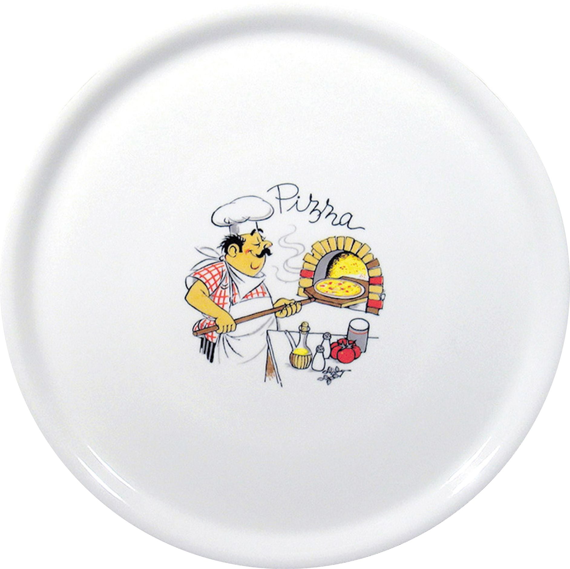 Prato de pizza branco Ø310 mm Traditional