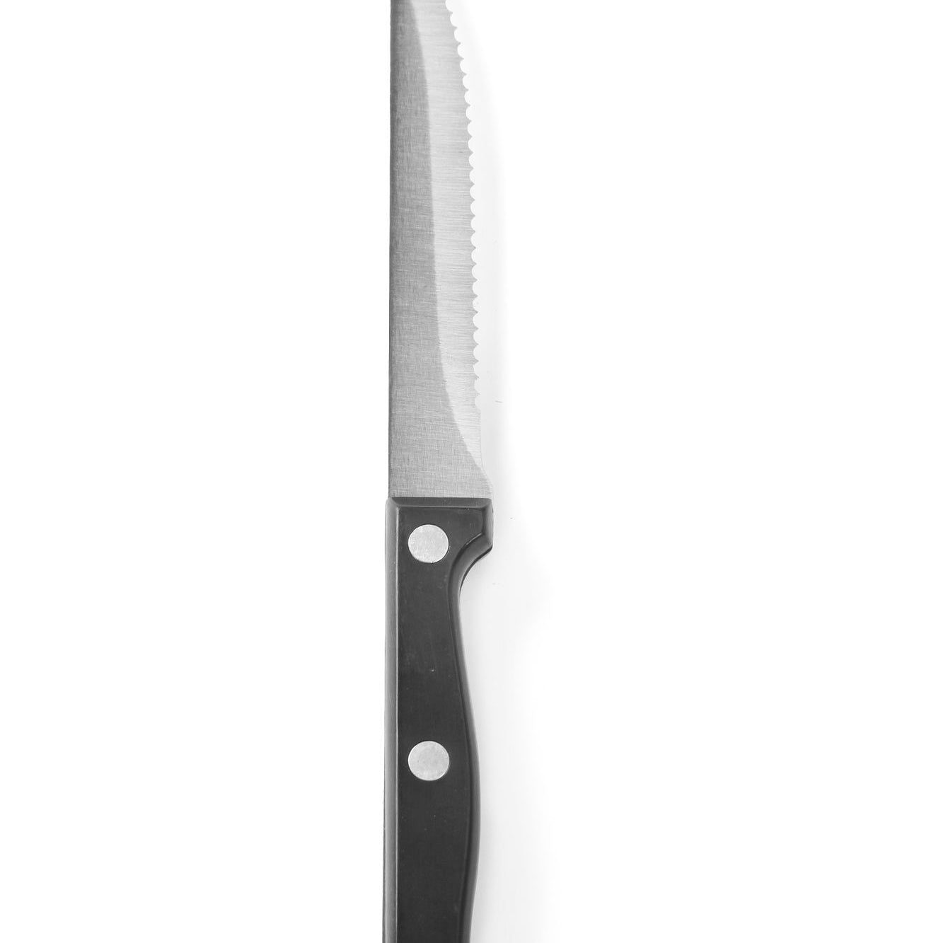 Faca de bife inox 215 mm cabo ABS – 6 unidades