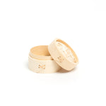 Cozedor a vapor redondo de bambu Dim Sum Ø10xH7cm