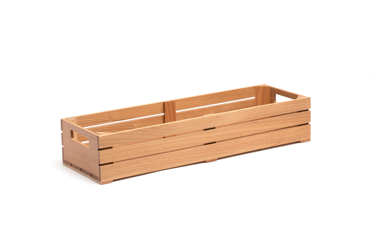 Caixa retangular de madeira para buffet GN 2/4 54,5x17,6x10cm