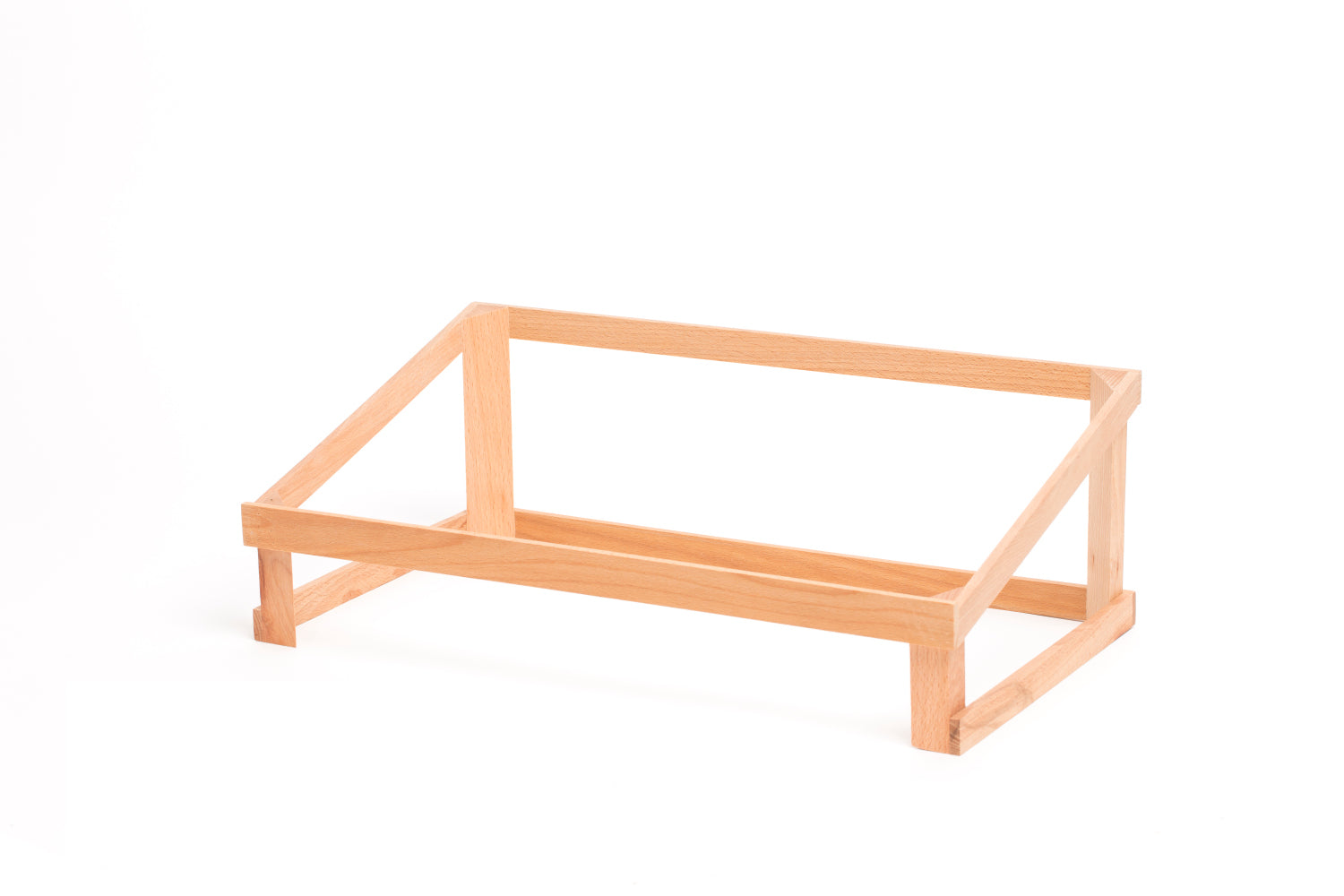 Suporte elevador para caixa de madeira de buffet GN 32,5x53x18cm