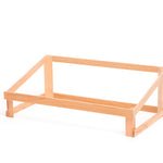 Suporte elevador para caixa de madeira de buffet GN 32,5x53x18cm