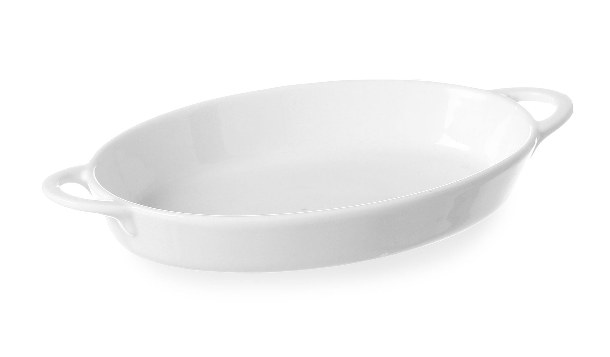 Prato de tapas oval em porcelana 165x105x30 mm