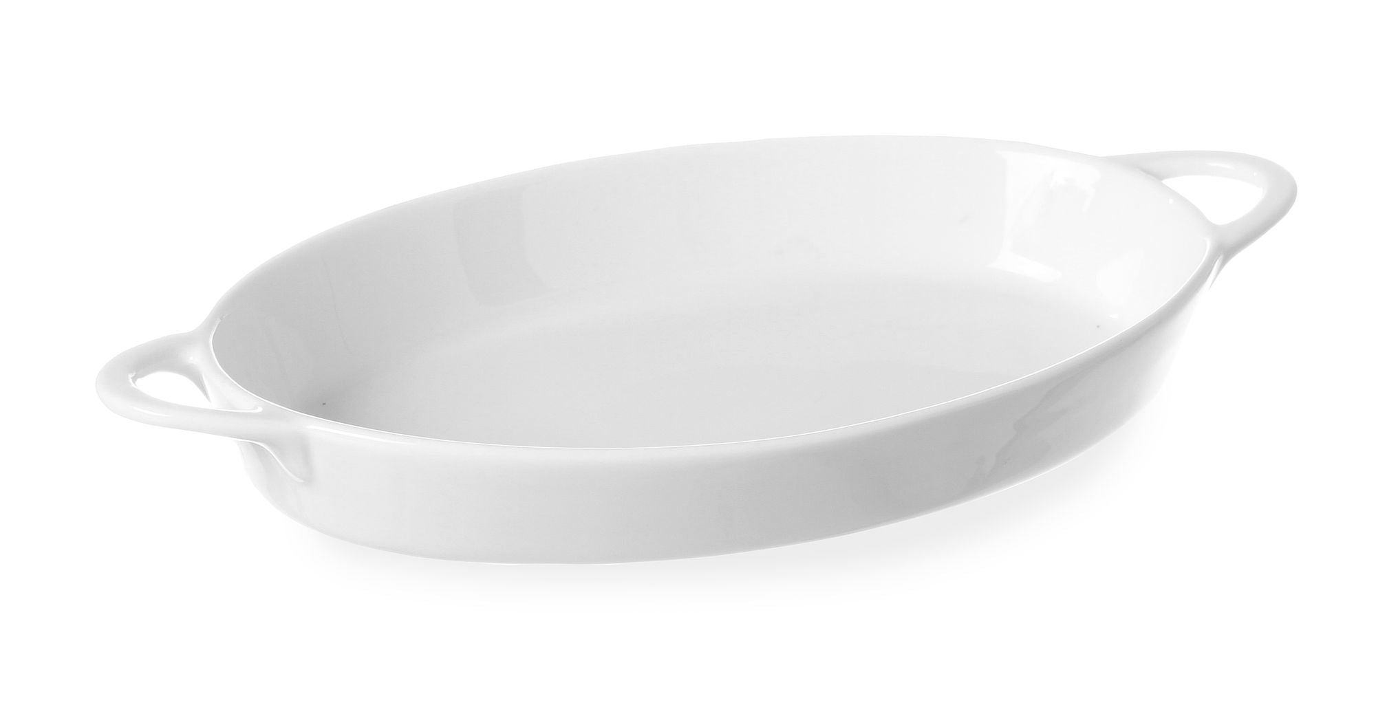 Prato de tapas oval em porcelana 215x140x35 mm