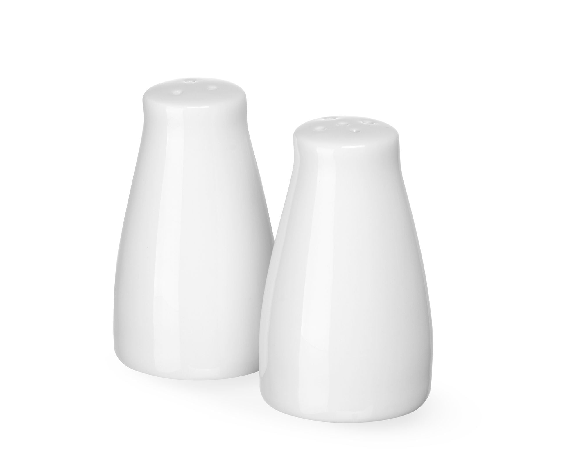 Conjunto de saleiro e pimenteiro em porcelana