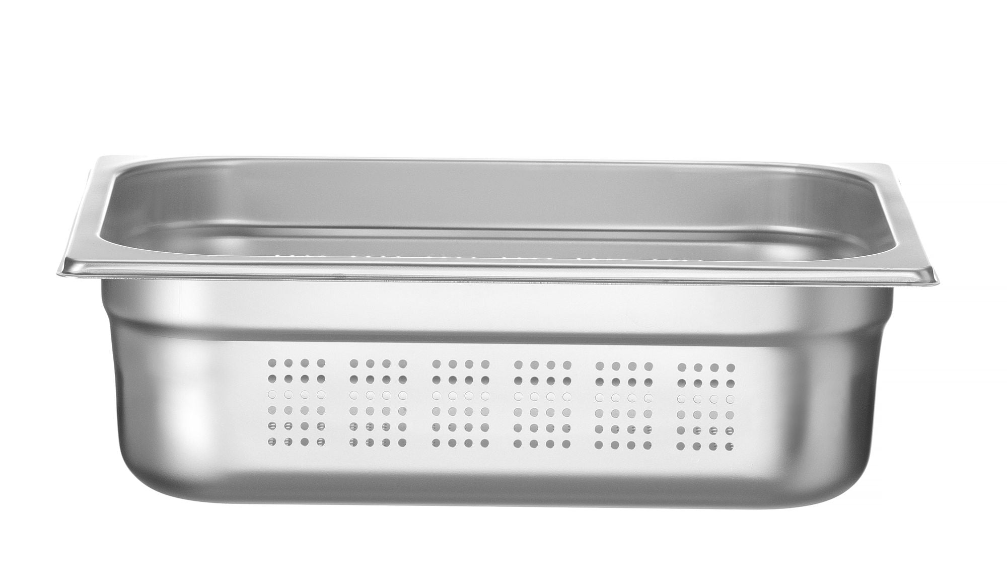 Recipiente GN 1/2 perfurado 100 mm inox Profi Line