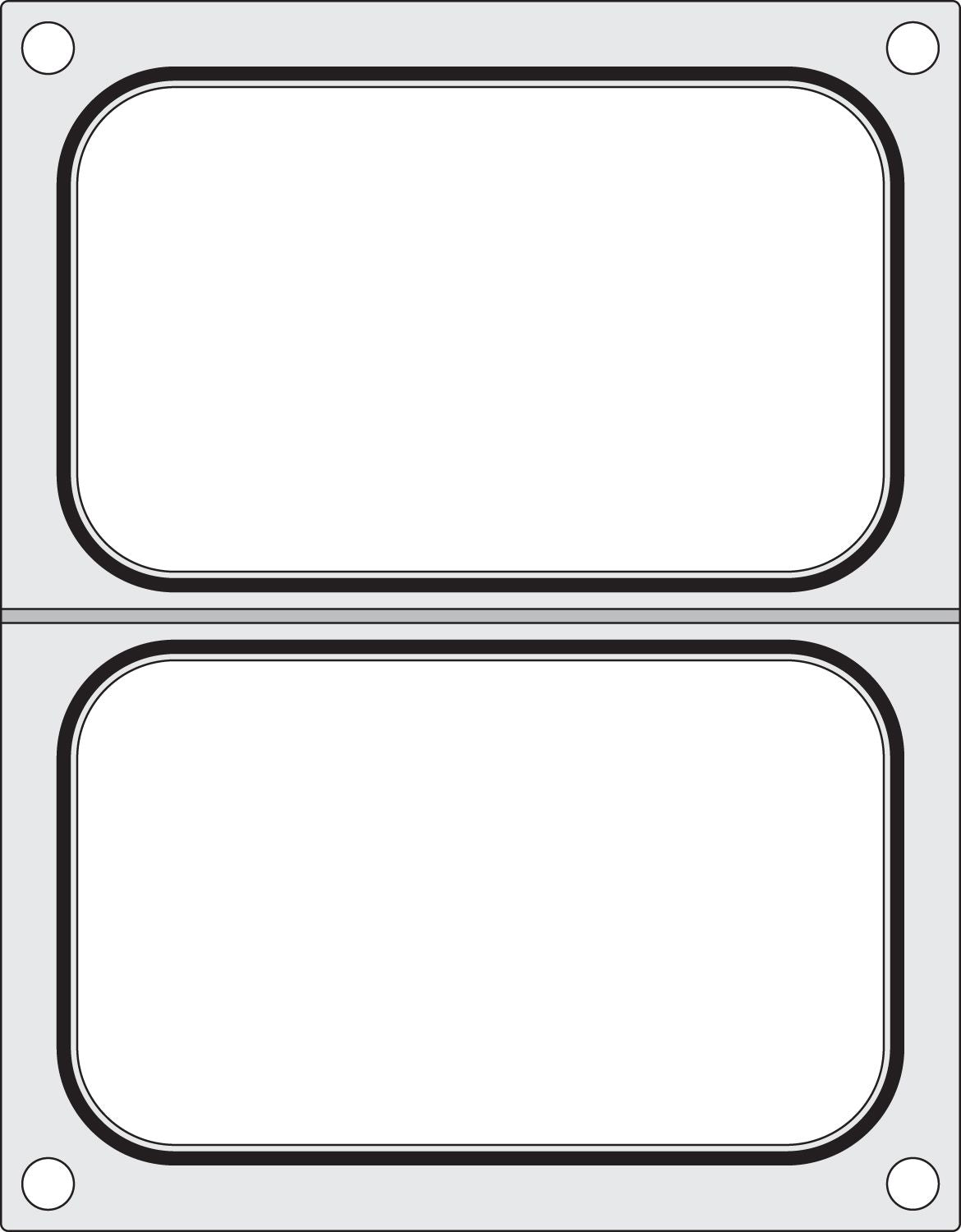Matriz para seladora de bandejas 2x 178x113 mm