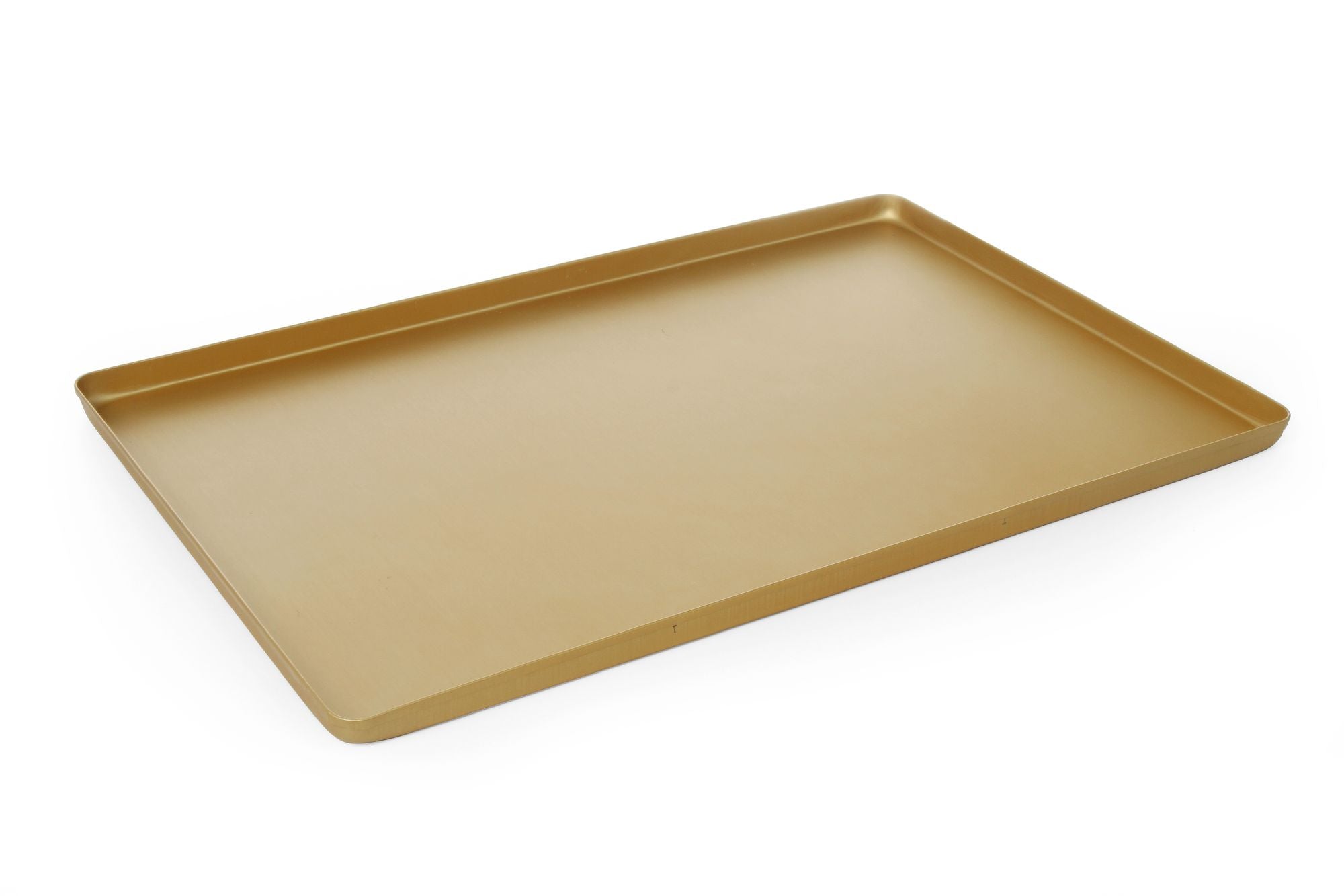 Tabuleiro de exposição de confeitaria dourado 600x400 mm