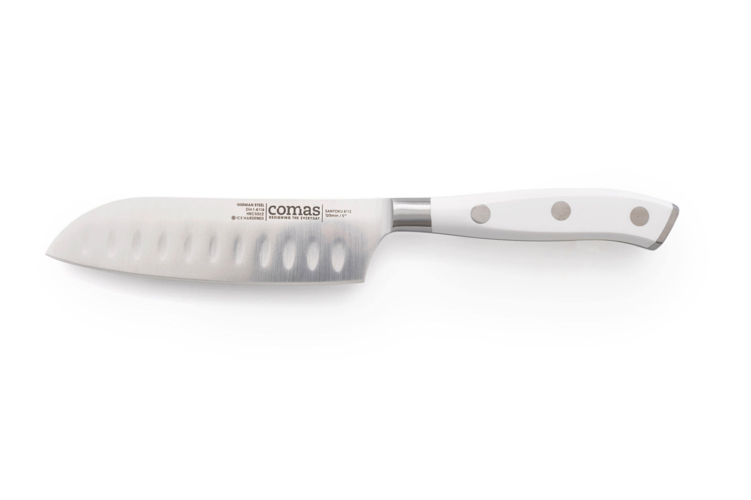 Faca santoku Marble branca 125mm