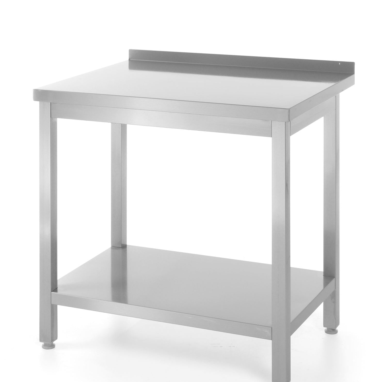 Mesa de trabalho de parede com espaldar e prateleira 800x600x850 mm