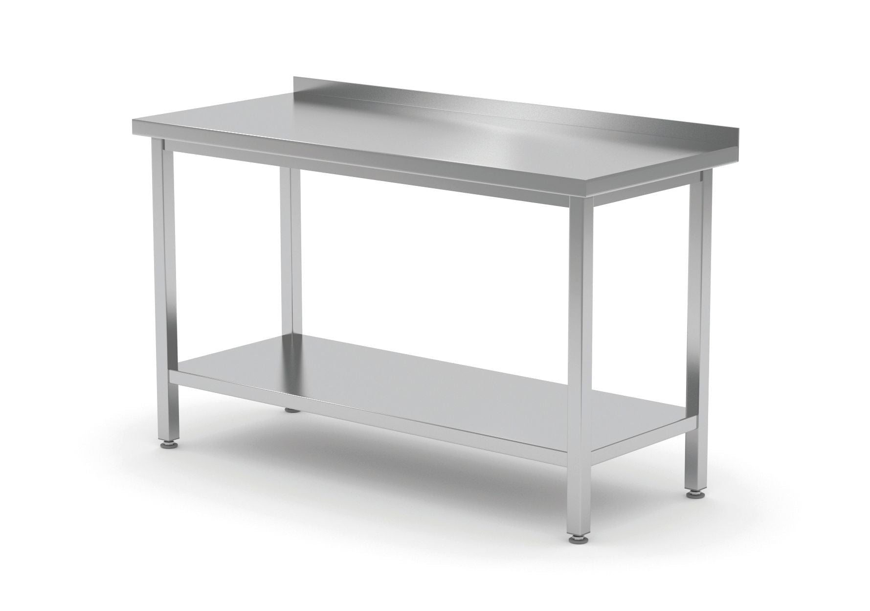 Mesa de trabalho de parede com espaldar e prateleira 1000x600x850 mm