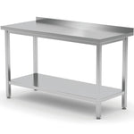 Mesa de trabalho de parede com espaldar e prateleira 1000x600x850 mm